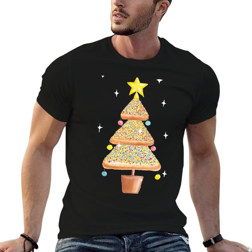 Fairy Christmas Fairy Bread Pink TShirt Casual Lightweight Short Sleeve Top