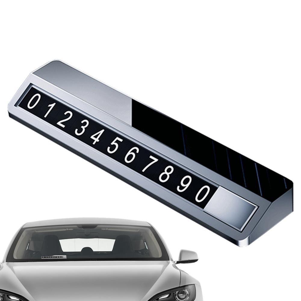 

Temporary Parking Number Plate Telephone Number Plate Card Plate Parking Plate Dashboard Ornament Car Decor Phone Number Plate