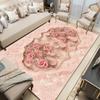Pink Luxury Soft Carpets for Living Room Large Area Rugs Non-slip Easy Washable Floor Mat Bedroom Decor