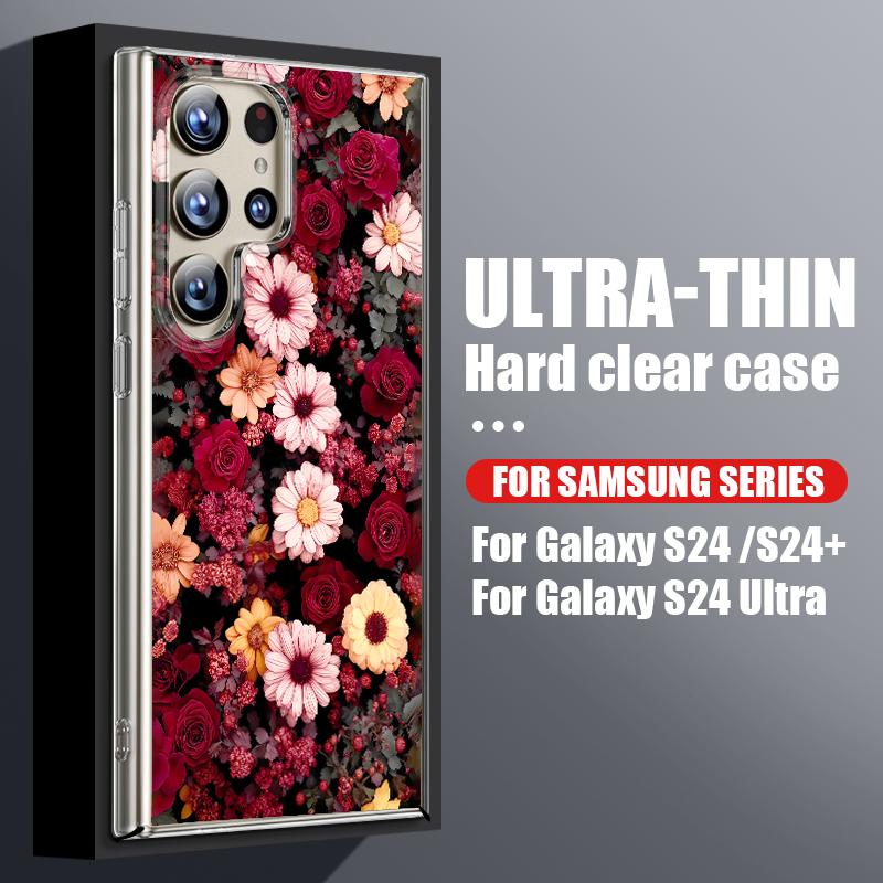 

Small Flowers Pattern Phone Case For Samsung Galaxy S26 S25 S24 S23 Ultra S22 Plus S25 FE A56 A36 A26 A55 A54 A15 Clear PC Cover Galaxy S26