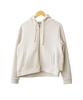 Milliandeni Back Frill Long Size M Women's Zip-Up Hoodie, Sleeve, Ivory,