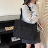 Corduroy Tote Bag Women's Commuter Handbag Large Capacity Shoulder Bag