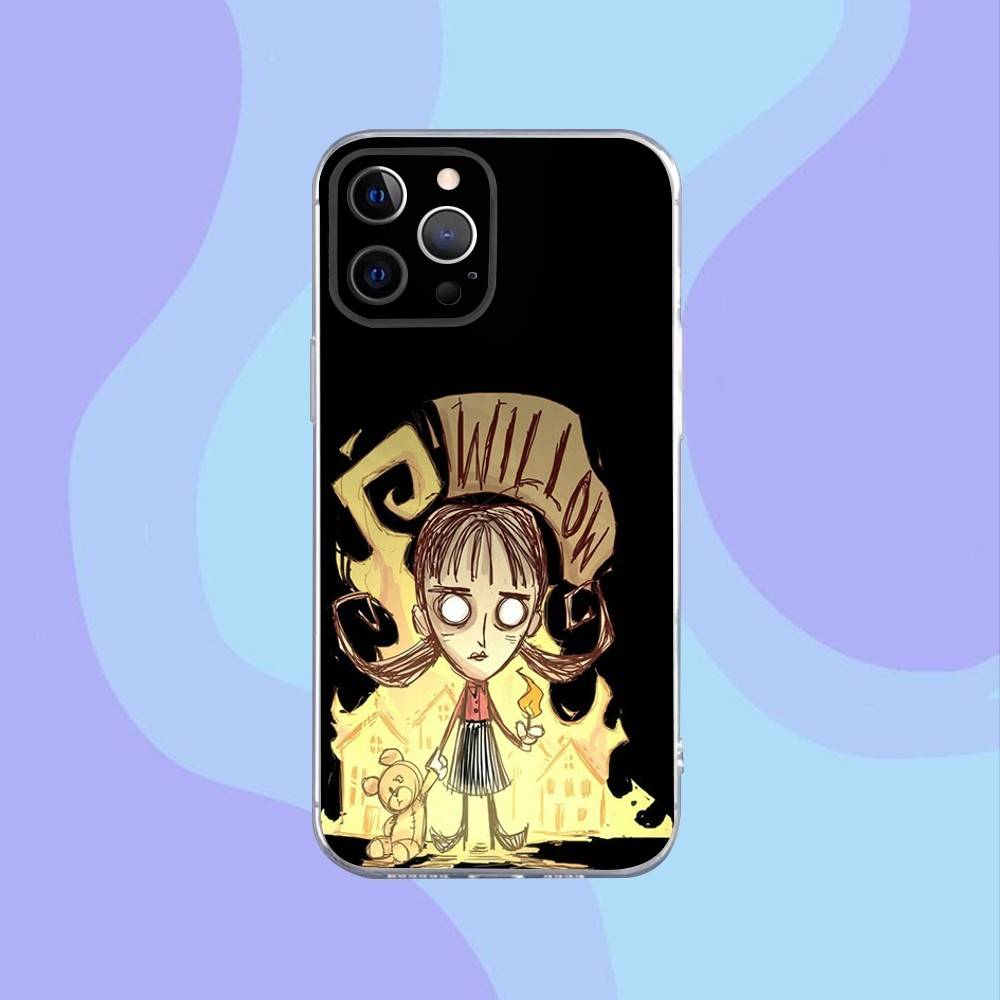 

Game Don T S-Starve Phone Case For iPhone 16,15,14,13,12,11 Pro,Max,Plus,X,XS,XR,SE,Mini Transparent Silicone Soft iPhone12