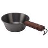 Camping Skillet 304 Stainless Steel 2000ML Wood Handle Safe Portable for Outdoor Hiking Picnic