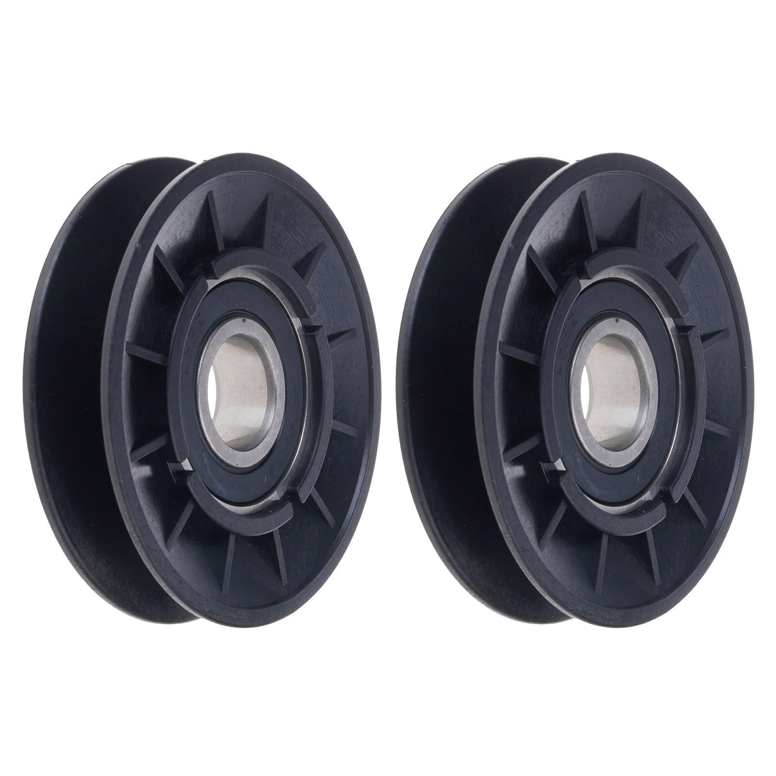 

Heavy Duty V Idler Pulley Kit 2Piece Replacements for Lawn Mowers X140 LA115 LA135 LA145 LA155 LA165 LA175 D110 1