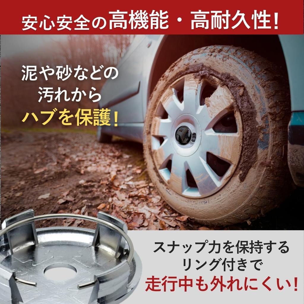 RiNan. Wheel Center Cap, 2.4 Inches (60 Mm), 2.5 Inches (64 Mm), Iron Chin,