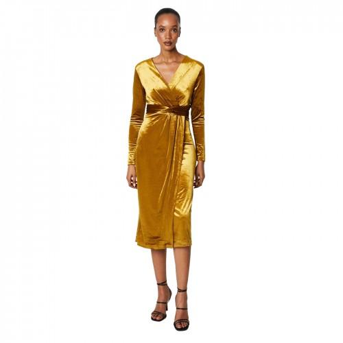 Principles Womens/Ladies Velvet Twist Waist Midi Dress