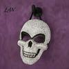 Bling Rhinestone Skull Mask Sparkling Rhinestones Halloween Mask, 3D Comfortable Full Face Eye-catching for Adult Cosplay Parties & Haunted
