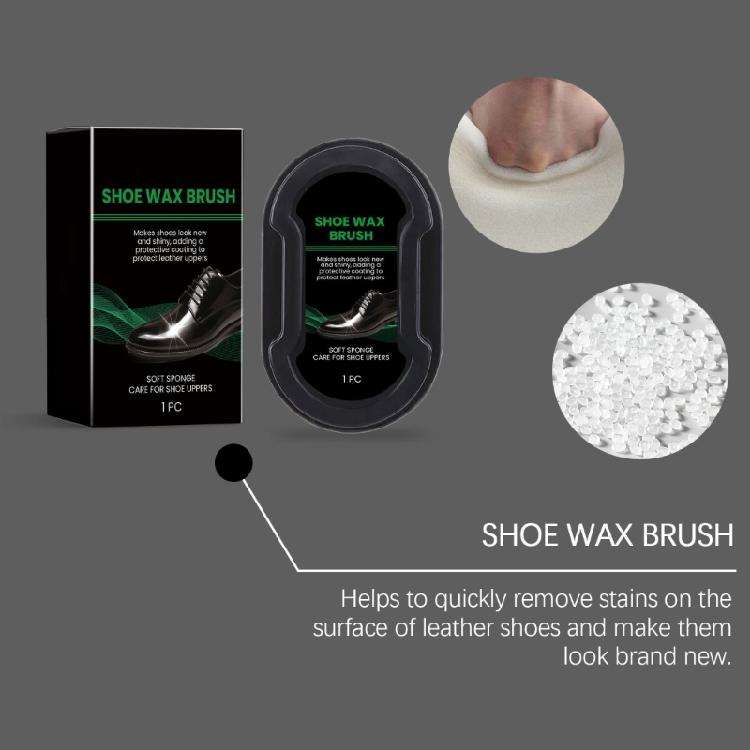 Leather Cleaning Sponge Brush for Shoes, Wax, Maintenance Care, Shine Polish, Artifacts, Cleaner, Shoe Care Tool