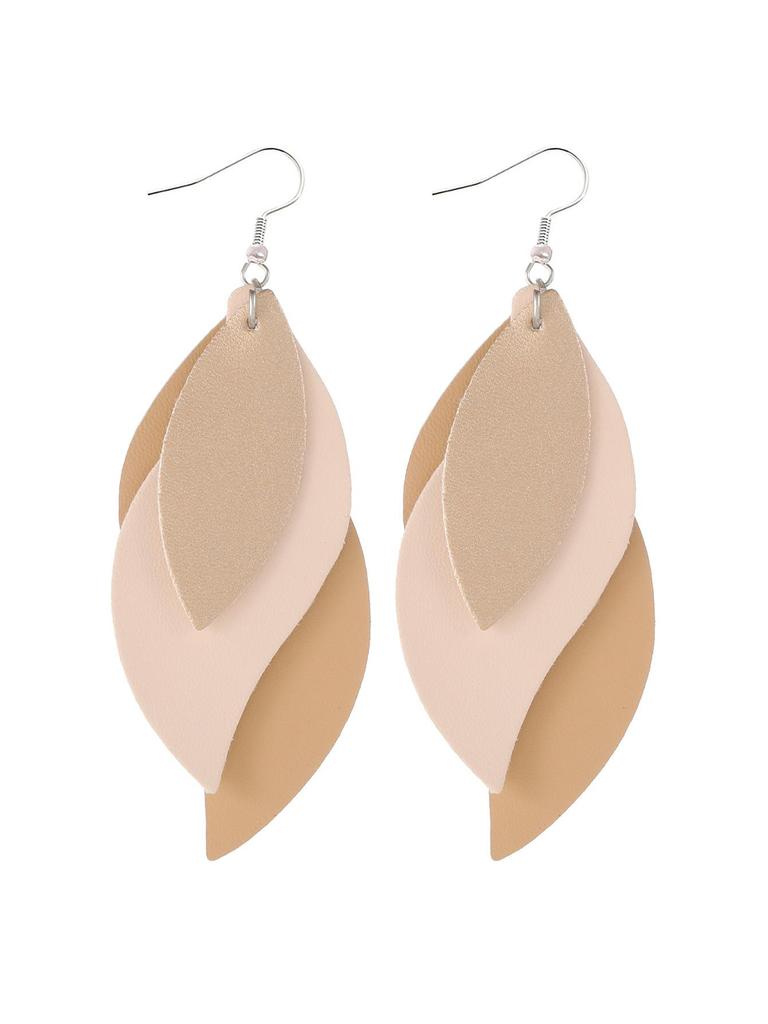 Stylish PU Leather Earrings: Creative Designs & Shapes