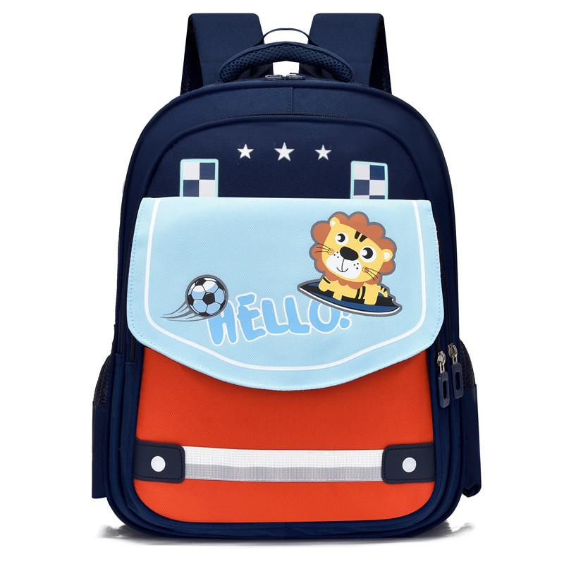 New Stylish Cartoon Cat Backpack For Kids In Grades 3 To 6 Durable Oxford Fabric