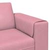 Living Room Sofa Pink 250 x 77 x 76 cm