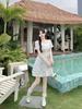 Princess Style Plus Size 2026 Sweet Summer Mesh Bow Dress