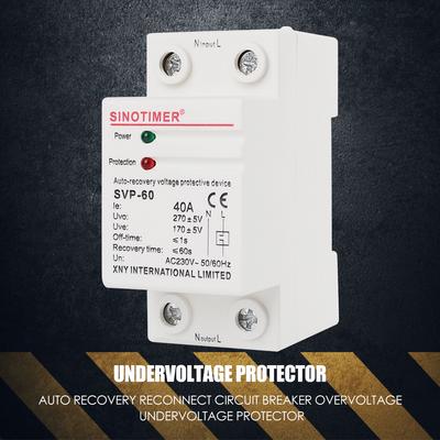 40A 50/60Hz Auto Protector Various Specifications Optional Over-current Over-voltage Protection Relay Circuit Breakers
