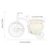 Cesta de Flores Pequena em Forma de Triciclo Decoração para Festa de Casamento Cerimônia Armazenamento de Flores de Bicicleta Decoração de Mesa para Casa Escritório
