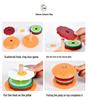 Kids' Pretend Play Food Set: French Fries, Hamburger, Pizza, & Bread - Educational Toys for Girls In Kindergarten Junior Class