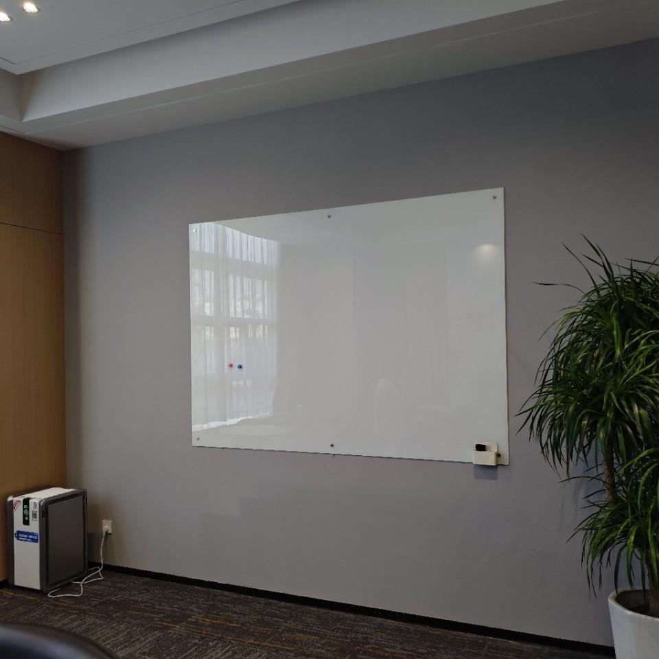 Ultra-White Magnetic Tempered Explosion-Proof Glass Whiteboard - Matte Version for Office, Meeting, and Teaching