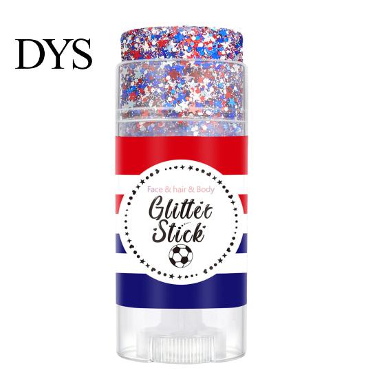 Independence Day Glitter Patriotic Red White and Blue Body Stick, 4th of July Accessories for Women Kids, Sparkling Self-adhesive For Face Hair