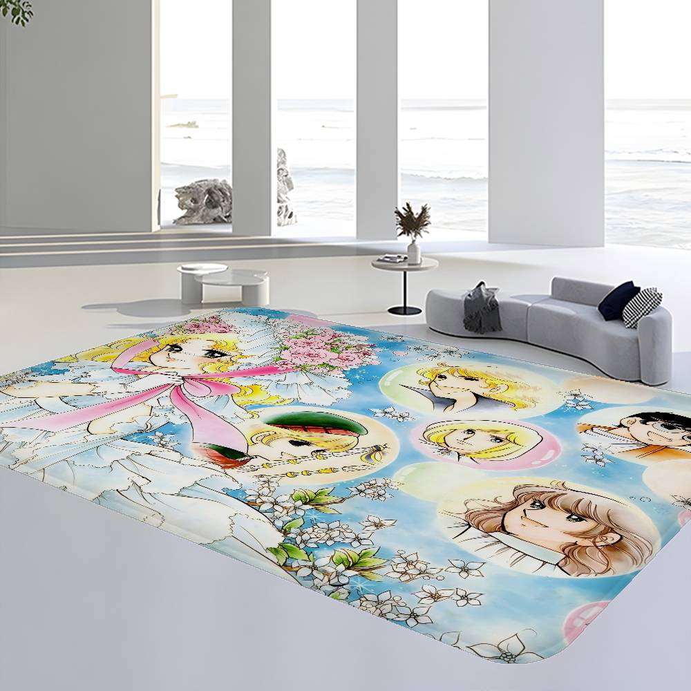 Classic Anime C-Candy C-Candy Room Mats Retro Multiple Choice Living Room Kitchen Rug Non-Slip Welcome Rug