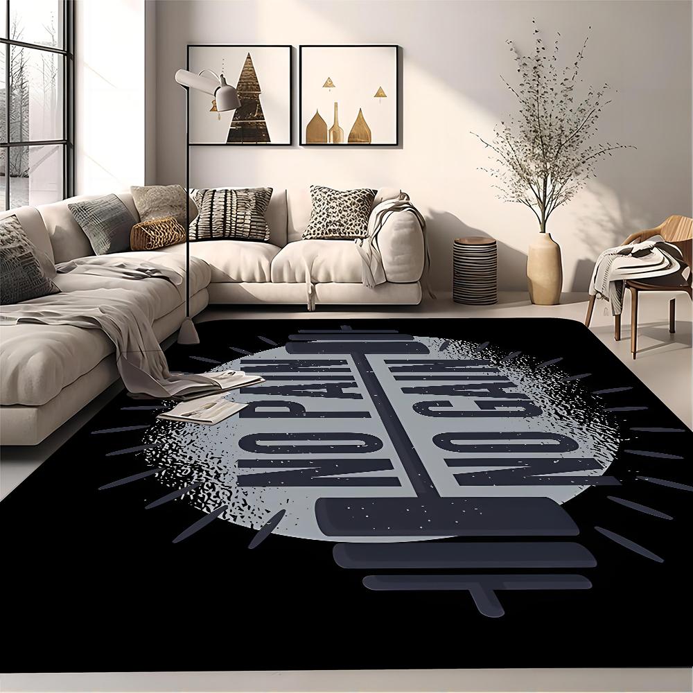 No Pain No Gain GYM Room Mats Washable Non-Slip Living Room Sofa Chairs Area Mat Kitchen Alfombra