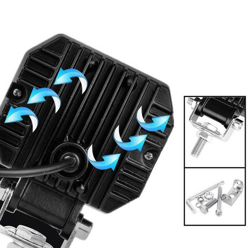 3INCH 20W LED Angel Eye Work Light Bar Spot Lamp Motorcycle Offroad Car Boat Truck SUV Pickup 12V 24V Driving Fog Lamp Headlight