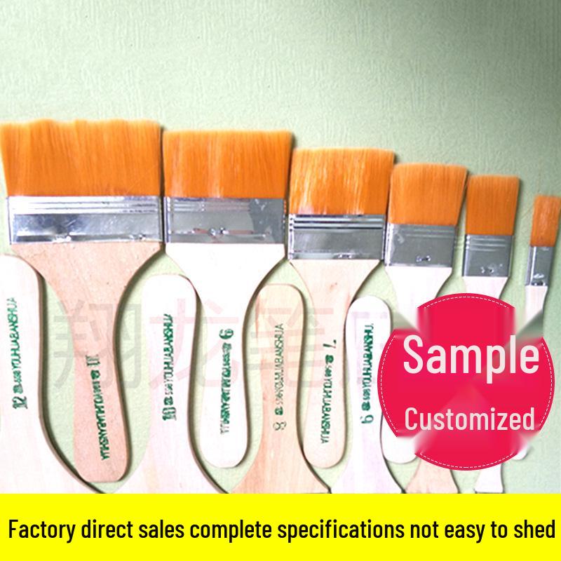 Nylon Hair Oil & Acrylic Paintbrush Set for Art Supplies