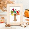 96Pcs DIY Felt Tree Crafts Kit for Fall Thanksgiving Party Gifts Home Decoration Christmas Halloween Room Wall Decor Ornaments