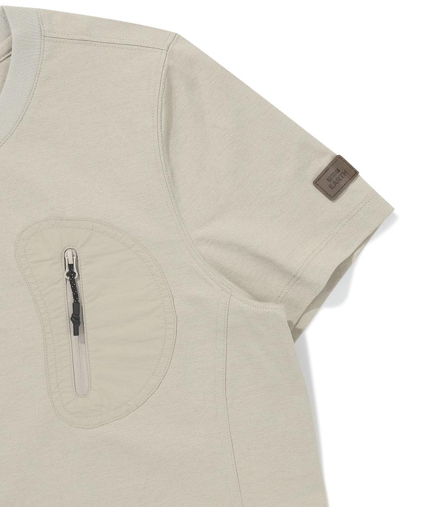 BBC EARTH Women'S Peanut Pocket Tee Beige