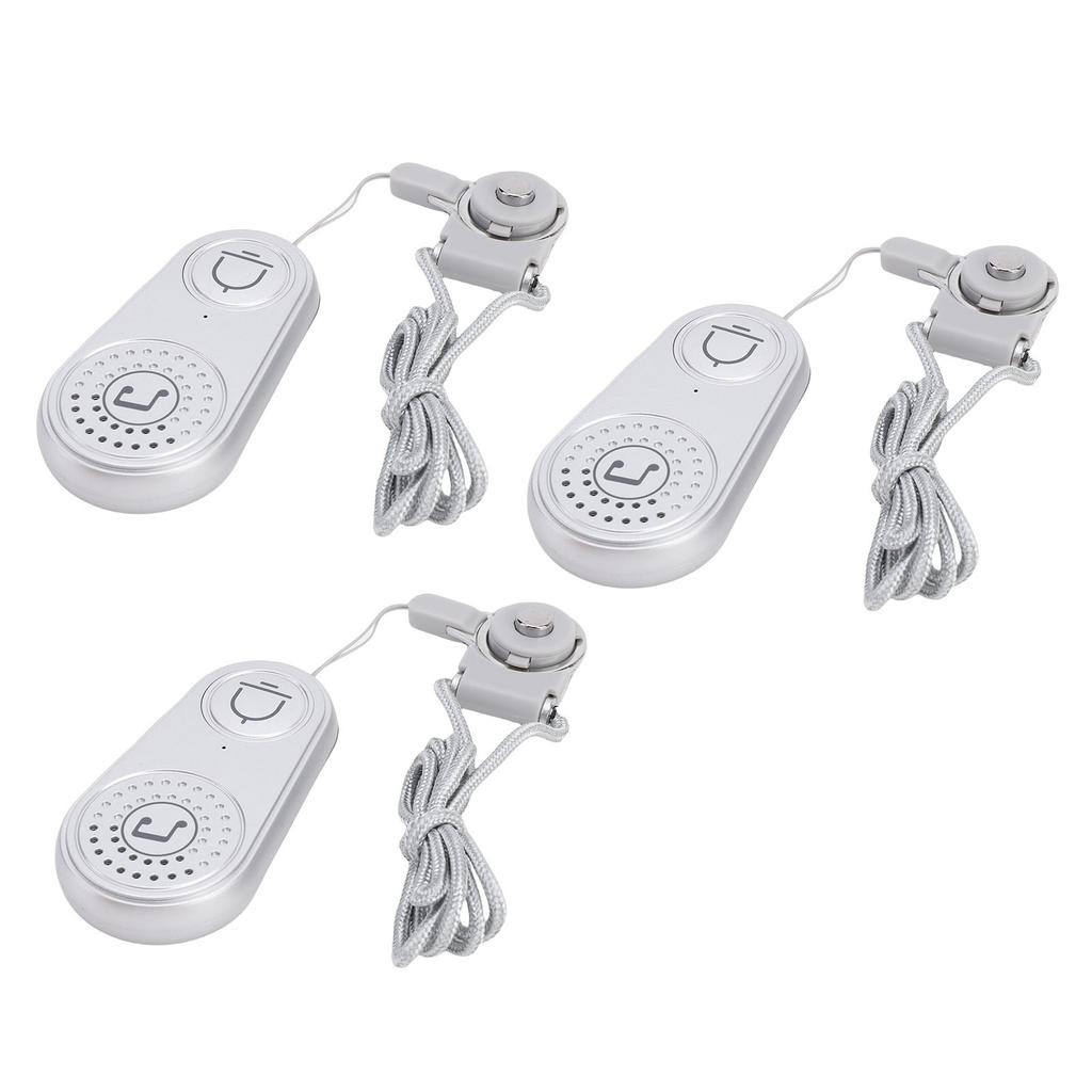 3 Pcs Wireless Calling Pager Two Way Talk 105dB Wireless Alert Buttons 5 Volume Levels 38 Music Options for Kids