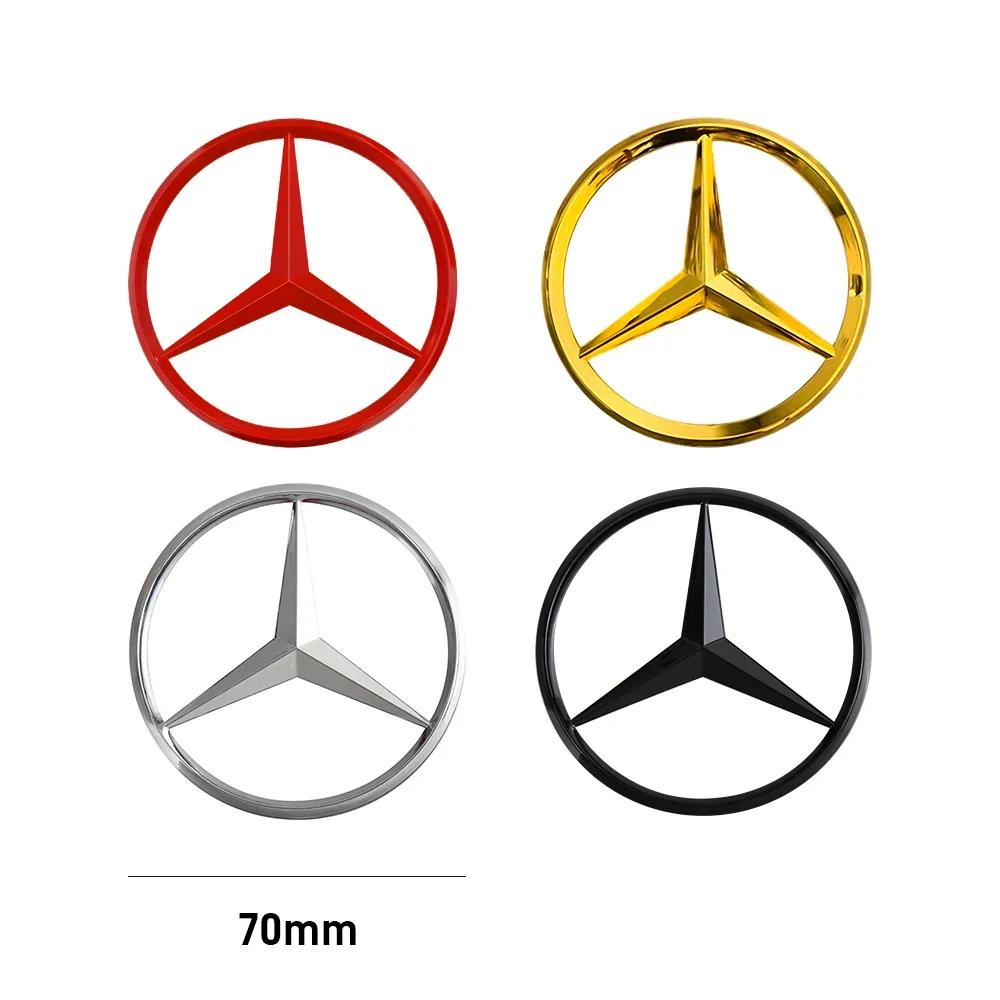 AMG W220 For Benz Hot 70mm Car Styling Engine Logo Decor Hood Emblem Sticker For Mercedes Benz W203 W204 W205 W209 W210 W211 W21