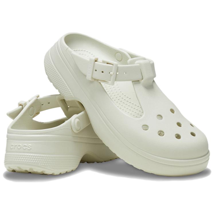 Crocs Comfortable Fashion Clogs 4cm Women's White