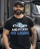 4th Down and FCK It Go Lions Black T-Shirt, S-5XL Unisex T-Shirt