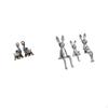 Modern Resin Elephant And Bunny Family Figurine Sculpture Ornament Art Craft Collectible for Desktop