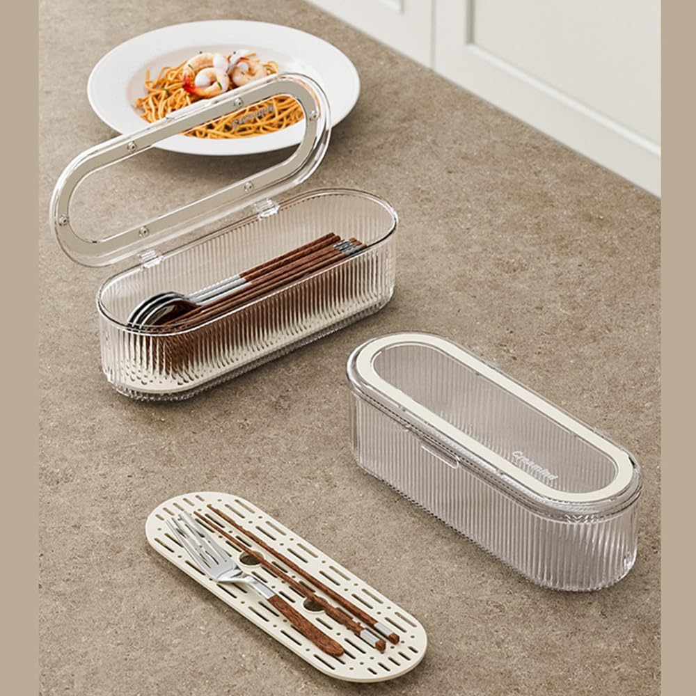 Cutlery Cutlery Cutlery Case with Cutlery Chopsticks Large Chopstick Kitchen Separate Easy To Disassemble and Spoon Thick Durable and Long Large