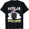 Funny Ninja Unicorn Martial Arts Gift T-Shirt Unisex T-Shirt