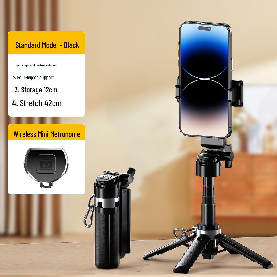 

AEMAi Mini Selfie Stick: Portable Metal Tripod & Shooting Assistant for Travel & Live Streaming