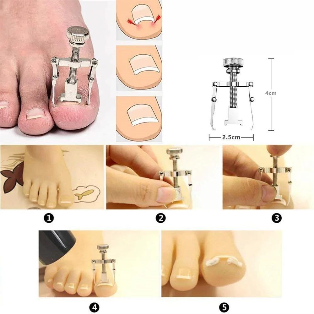 A Sturdy Toenail Clipper Set Suitable for Thick Nails and Internal Nails, with 7PC Stainless Steel Toenail Clippers for Trimming