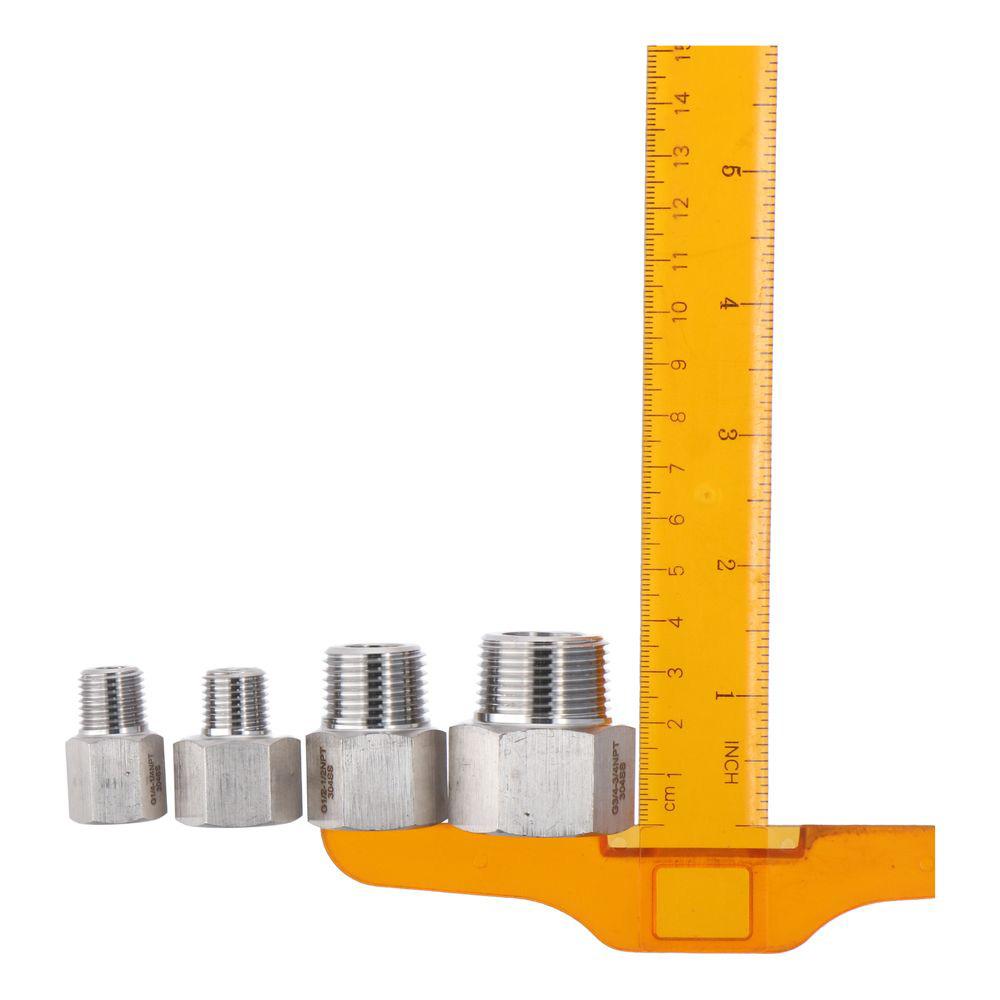 Złączka redukcyjna ze stali nierdzewnej do węży wodnych i olejowych, manometr ciśnienia powietrza