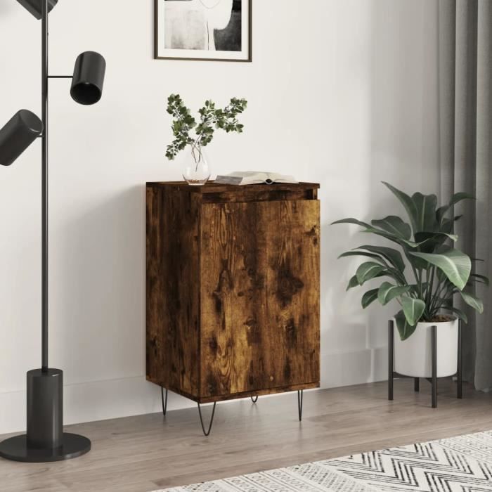 VidaXL Buffet chêne fumé 40x35x70 cm bois d'ingénierie 831062