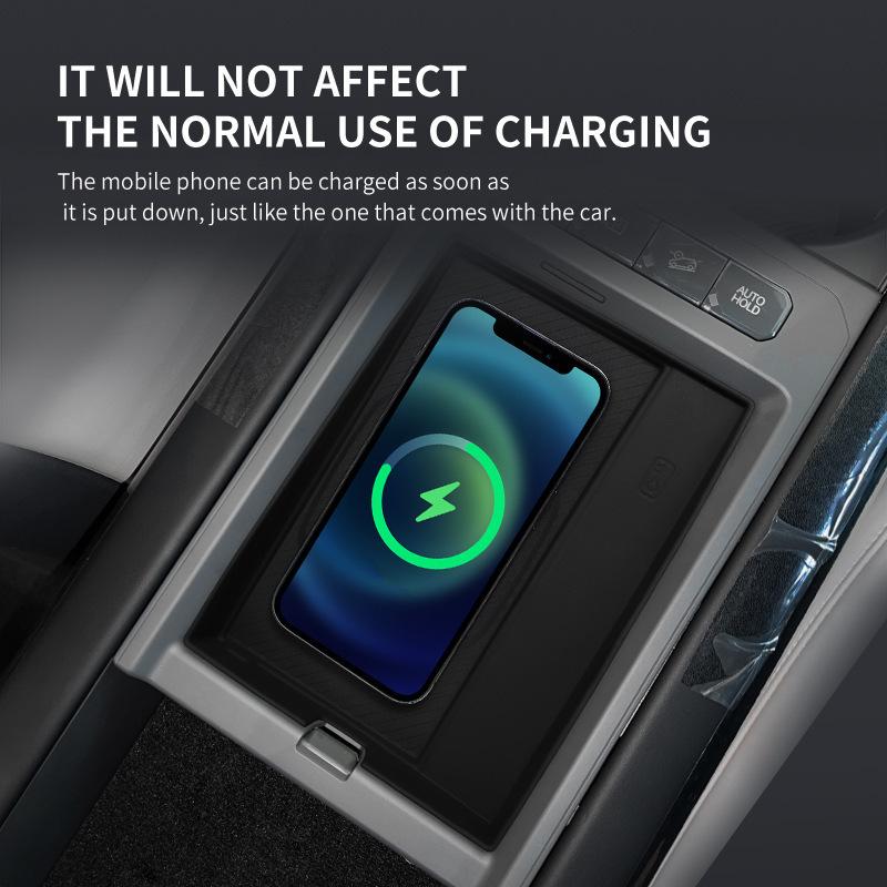 For Kia EV9 2024 2025 Wireless Charger Silicone Pad Central Control Anti-slip Car Protection Mat Modified Interior Accessories