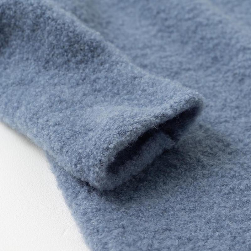 Sinuofude Damen Wollmischung Rollkragenpullover