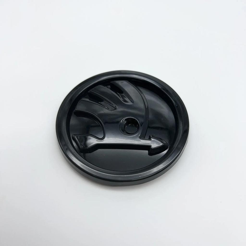 Skoda 2025 Gorące 80mm 90mm 100mm Emblemat Logo Samochodu Grill Przedni Samochodu Emblemat Bagażnika Tylnego dla Skoda Octavia Rapid Fabia A7 Superb KAMIQ V
