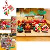 Festive Santa Claus Keychain Charming Silicone Christmas Ornament Ideal Party Favor
