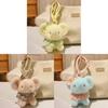 Plush Elephant Keychain With Pp Cotton Filling For Girls Birthday Gift