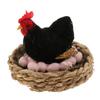 Decorative Animals Ornaments Realistic Chick Model Miniature Decoration for Garden and Backyard