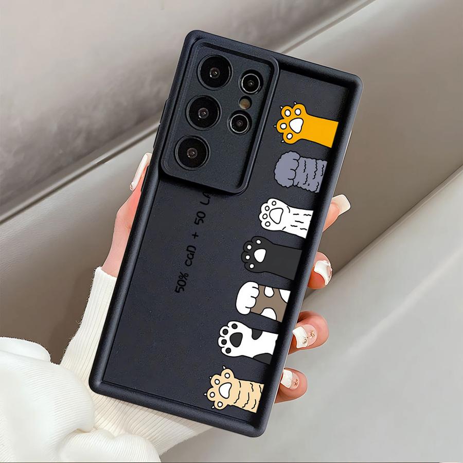 

Case for Samsung Galaxy S24 Plus S22 S23 FE S25 Ultra S21 S20FE S25 Edge S24Ultra Phone Cover Cute Cartoon Cat Galaxy S21 Ultra 5G