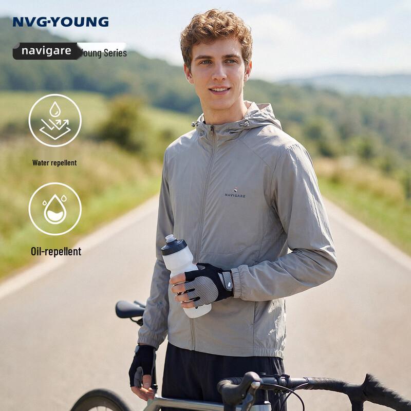 NVG·YOUNG Men s Lightweight Hooded Outdoor Jacket