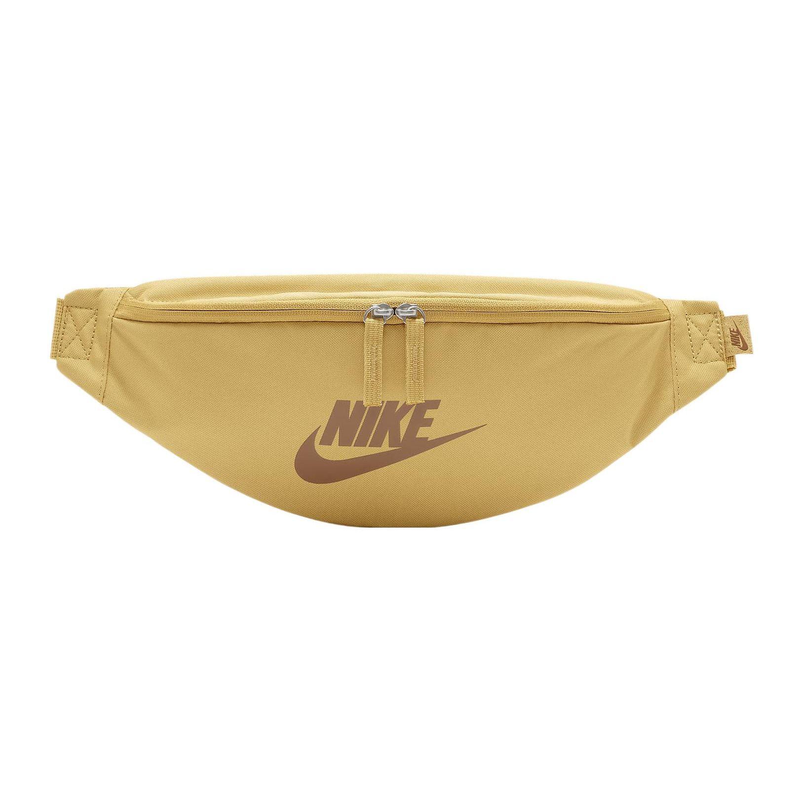 

Nike Sports Casual Zipper Nylon Shoulder Crossbody Waist Bag Unisex Bags Wheat-Gold Almond-Brown DB0490-725 Wheat Gold & Ale Brown