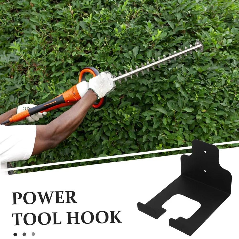 1Pcs Iron Trimmer Rack Black Power Tool Hanger New Hedge Garden Tool  For Grass Trimmer