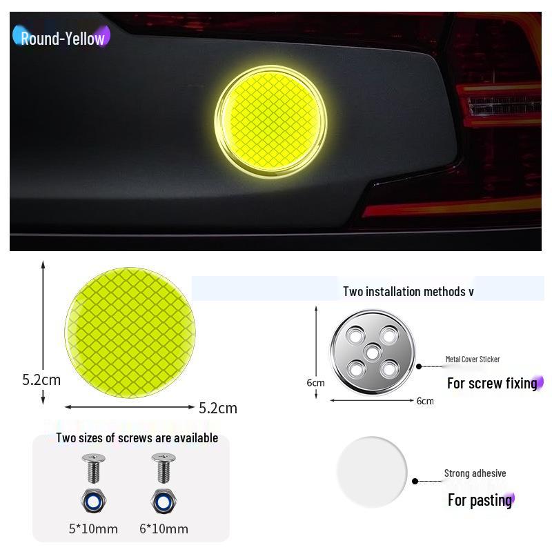 Reflektierender Warnschild-Aufkleber für Autos, Motorräder, Elektrofahrzeuge und Fahrräder